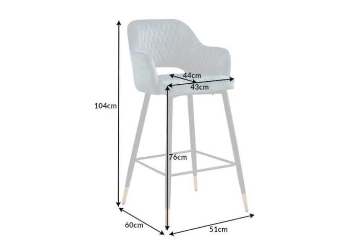 LYRA - 51CM BARSTOL