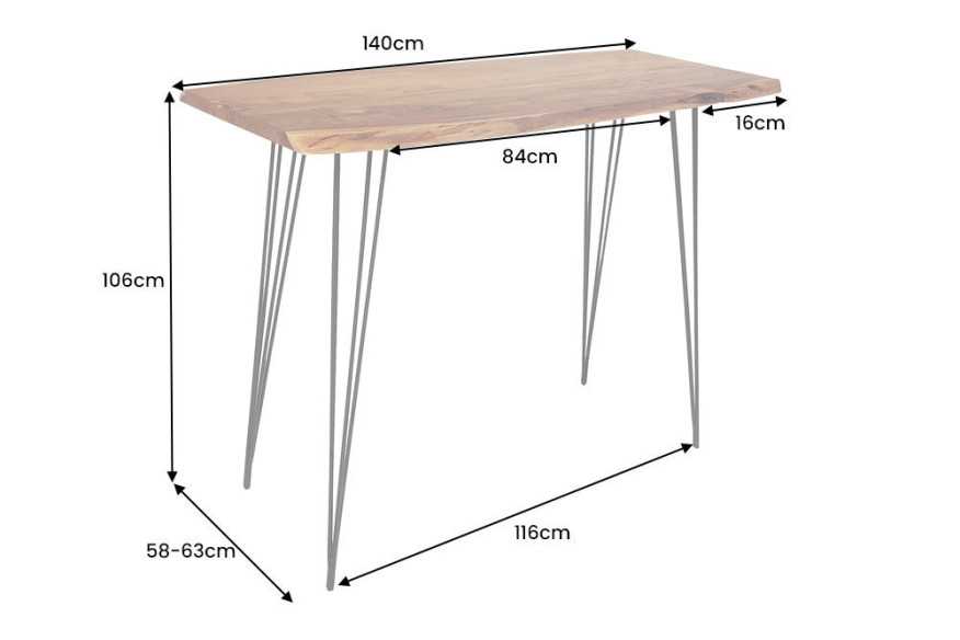 JURA - 140CM BORDSBAR