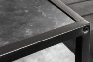  SVART MARMORLOOK & METALLSTATIV