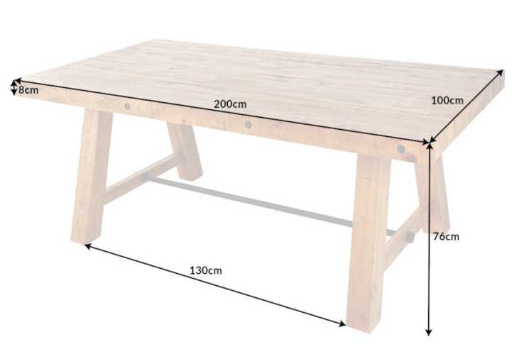 CARINA - 200CM MATBORD