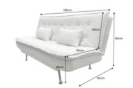  BEIGE KORDSAMMET 3-SITS