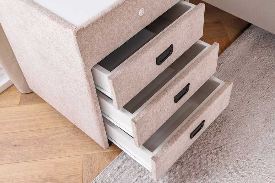  SAMMET BEIGE MED LED-BELYSNING