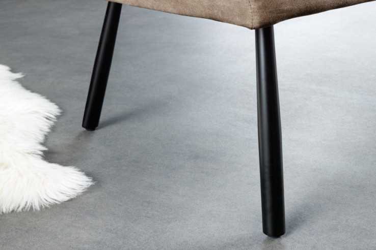  SAMMET TAUPE & SVART METALL