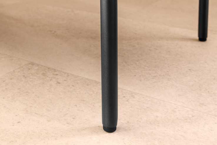  VIT BOUCLÉ & SVART METALL