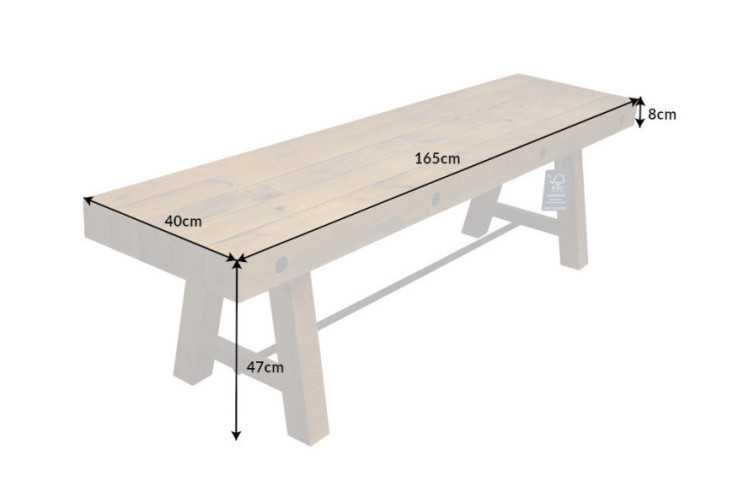 LYRA - 165CM TRÄBÄNK