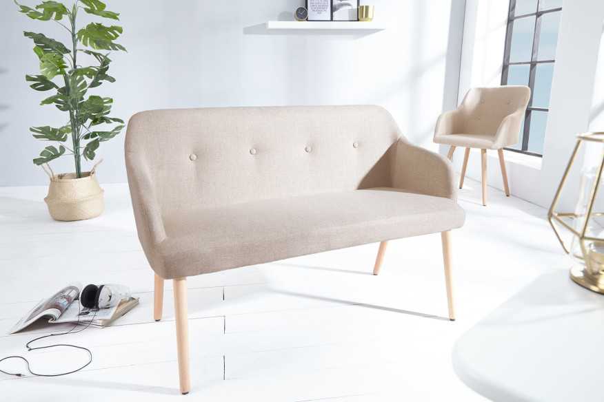 POLARIS - 116CM BÄNK MED ARMSTÖD