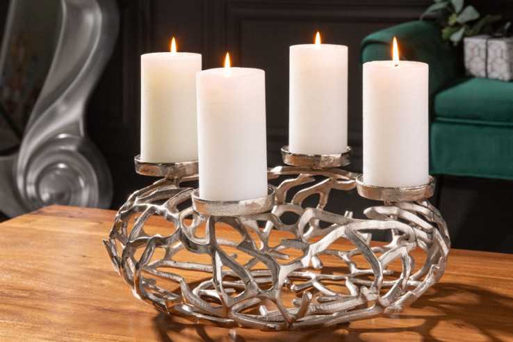  4 LJUS I SILVERFÄRGAD ALUMINIUM