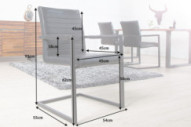 CANTILEVER I KONSTLÄDER ANTIKSVART