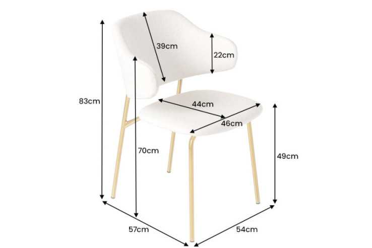 LUNA - 58CM MATSTOL