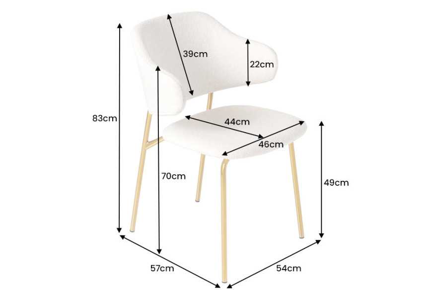 LUNA - 58CM MATSTOL