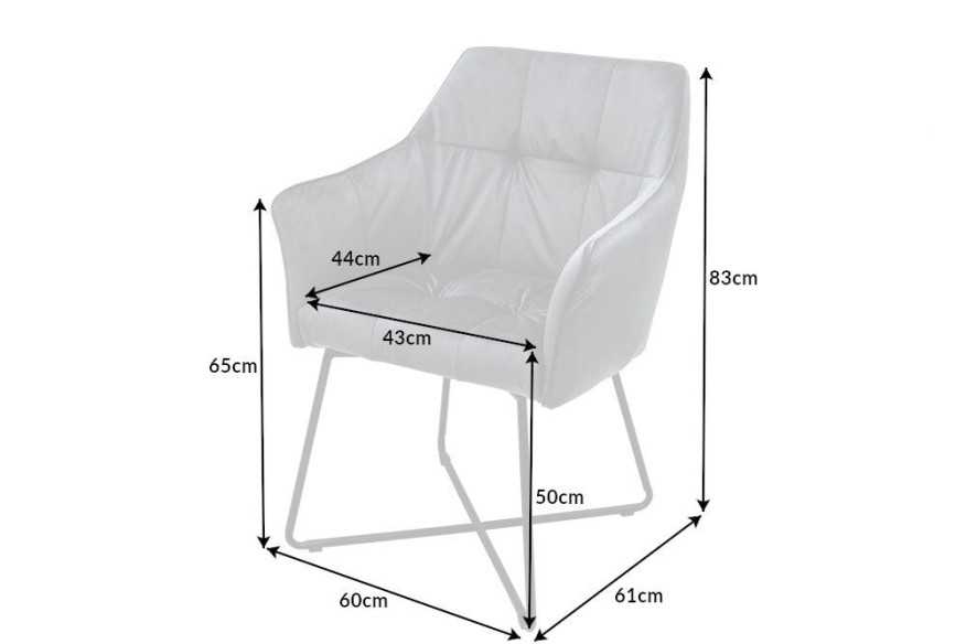 LYRA - 60CM MATSTOL MED ARMSTÖD