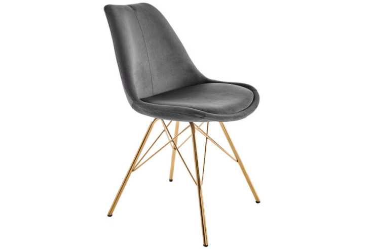  MÖRKT GRÅ MED GULDFÄRGADE BEN