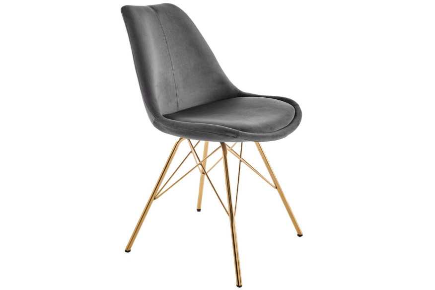  MÖRKT GRÅ MED GULDFÄRGADE BEN