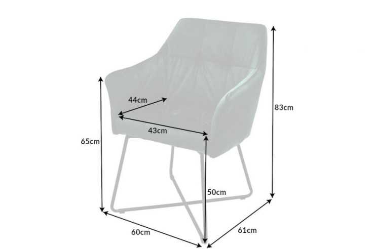 LYRA - 60CM MATSTOL MED ARMSTÖD