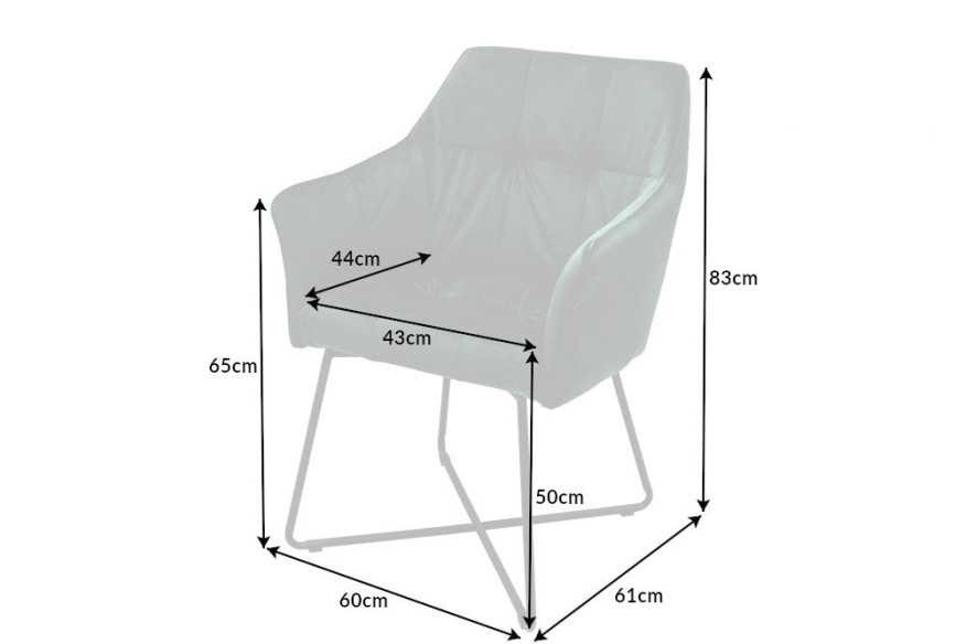 LYRA - 60CM MATSTOL MED ARMSTÖD