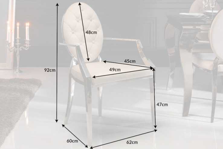 VEGA - 62CM SAMMETSFÅTÖLJ MED ARMSTÖD