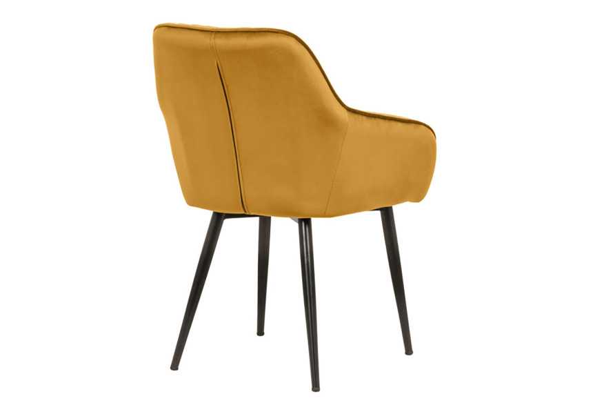 POLLUX - 60CM SAMMETSSTOL MED ARMSTÖD
