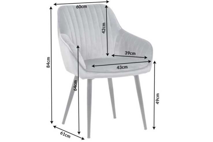 LYRA - 60CM MATSTOL MED ARMSTÖD