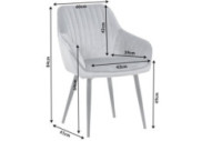 LYRA - 60CM MATSTOL MED ARMSTÖD