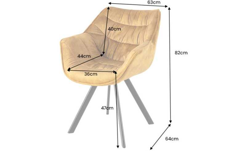 AURORA - 63CM SAMMETSFÅTÖLJ