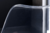  TRANSPARENT SVART KONSTLÄDER