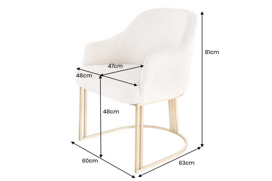  BEIGE CORD MED ARMSTÖD
