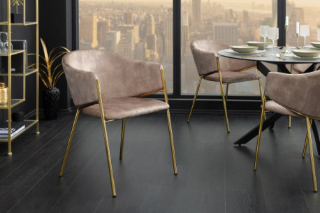 LYRA - 54CM SAMMETSFÅTÖLJ