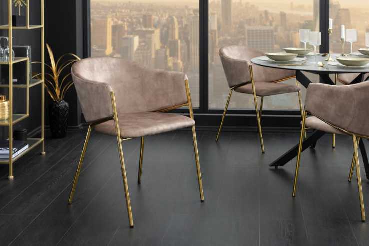 LYRA - 54CM SAMMETSFÅTÖLJ