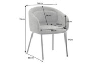LYRA - 56CM MATSTOL MED ARMSTÖD