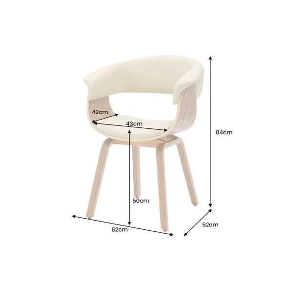 LYRA - 62CM MATSTOL MED ARMSTÖD