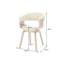 LYRA - 62CM MATSTOL MED ARMSTÖD