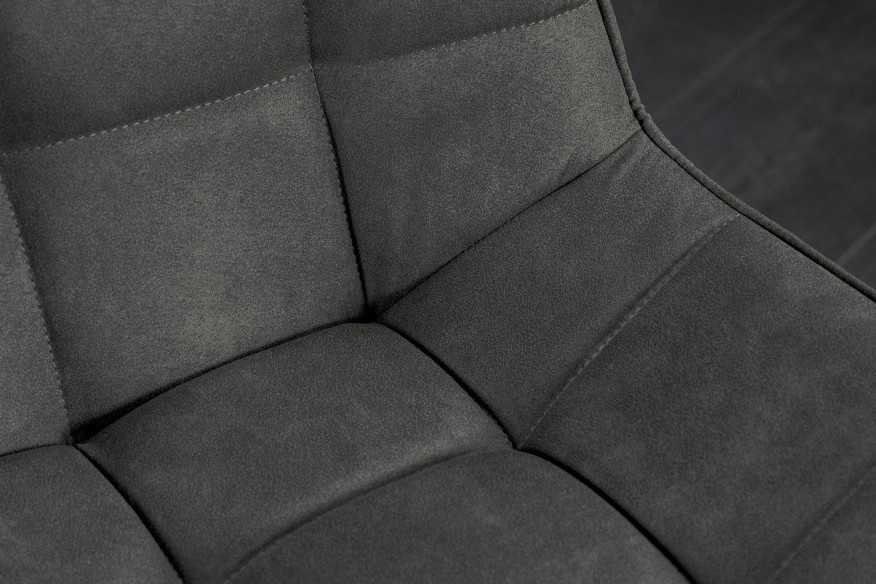  MIKROFIBER MÖRKT GRÅ MED SVARTA METALLBEN