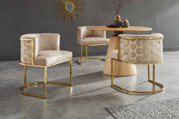 VEGA - 64CM SAMMETSFÅTÖLJ