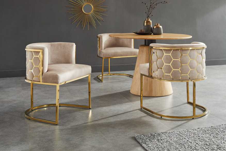 VEGA - 64CM SAMMETSFÅTÖLJ