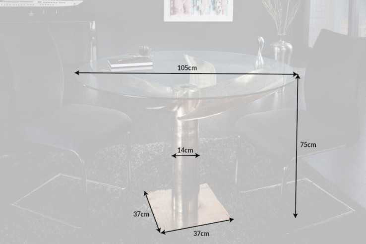 POLARIS - Ø105CM GLASSKIVA