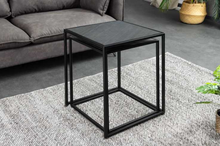  SVART MARMORLOOK & METALL
