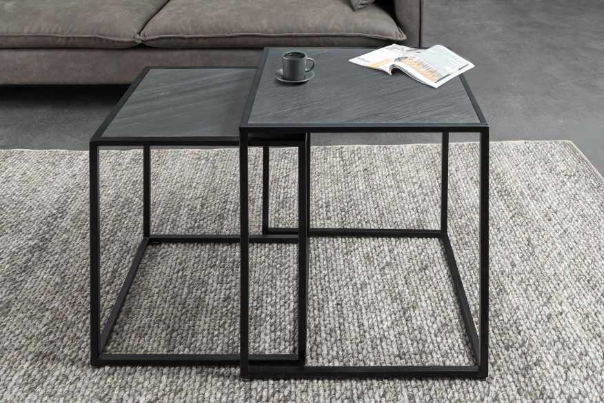  SVART MARMORLOOK & METALL
