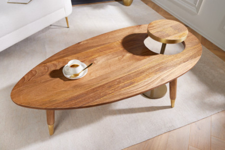 MANGOTRÄ BRUN & GULDDETALJER