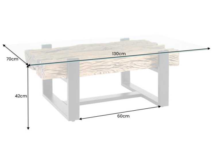  ÅTERVUNNEN TEAK & GLAS