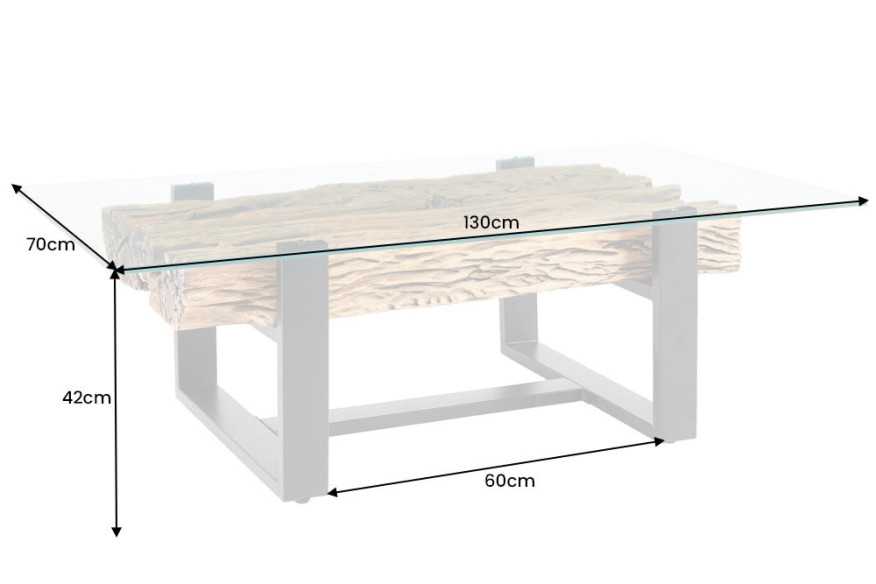  ÅTERVUNNEN TEAK & GLAS