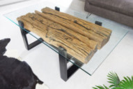  ÅTERVUNNEN TEAK & GLAS