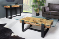  ÅTERVUNNEN TEAK & GLAS