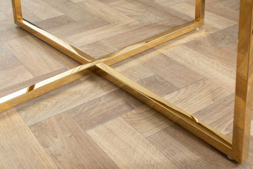  VIT MARMORLOOK & GULDFÄRGAD METALL