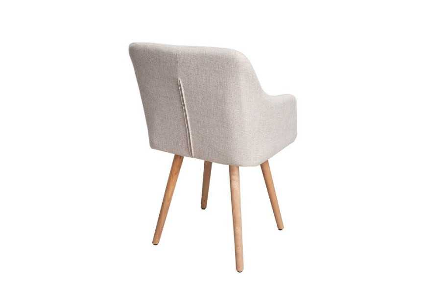 NORDIC XL - BEIGE STOL I POLYESTER/TRÄ