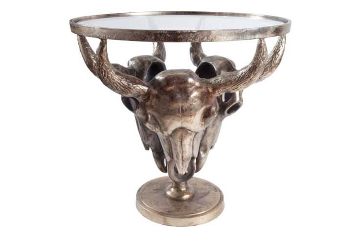  BRONSFÄRGAD METALL OCH GLAS