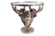  BRONSFÄRGAD METALL OCH GLAS