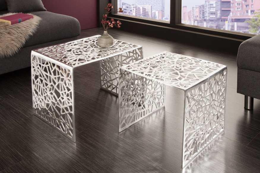  2-DELAT I SILVERFÄRGAD ALUMINIUM