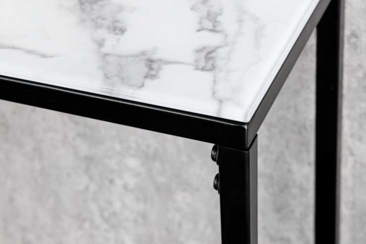  MARMORLOOK VIT/SVART METALL