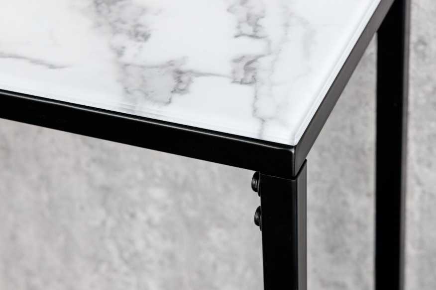 MARMORLOOK VIT/SVART METALL