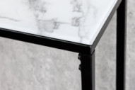 MARMORLOOK VIT/SVART METALL
